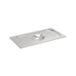 Couvercle pour bac GN1/3 avec poignée - Inox 18/05