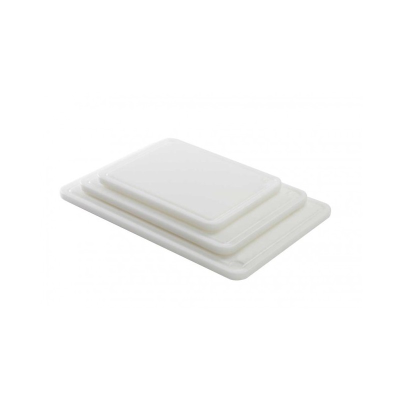 Planche avec rigole - Blanc 40x30x2 cm