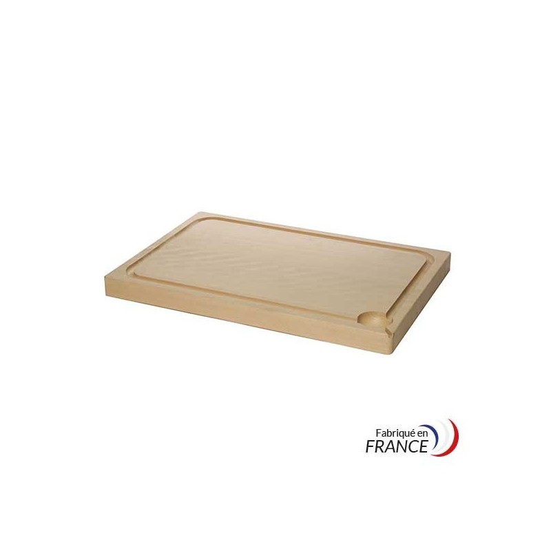 Planche avec rigole - Bois 40x28x2,5 cm