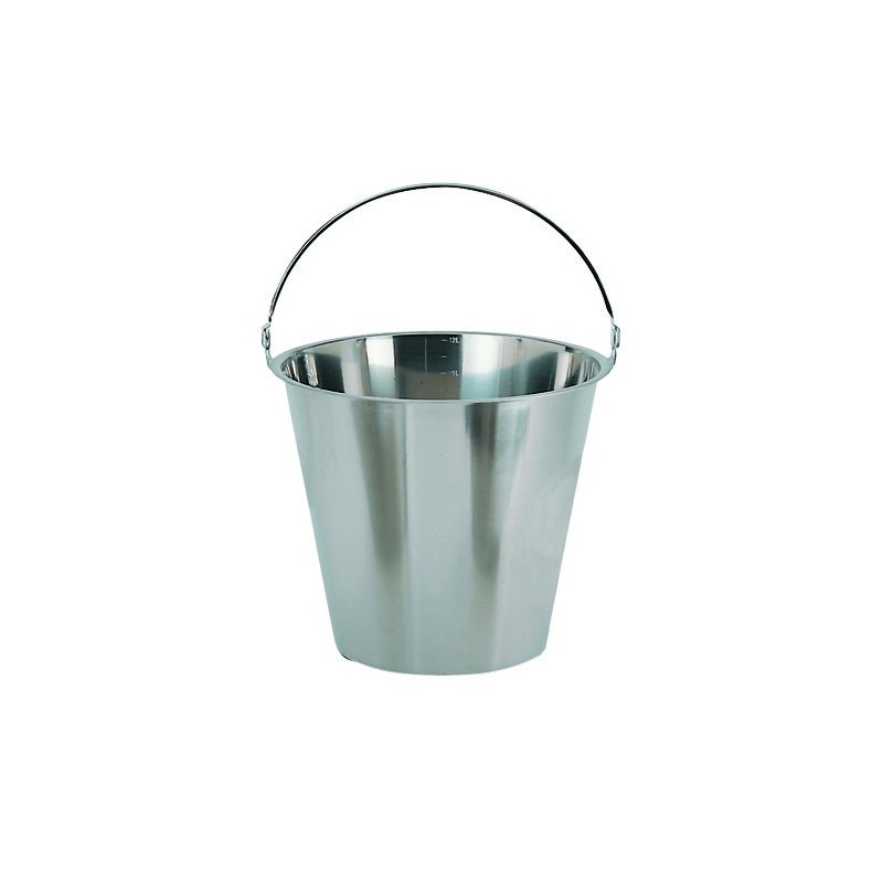 Seau12 L - ø 31 cm - Inox