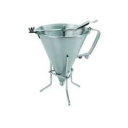 Entonnoir à piston 1,9 L - Tout inox + support