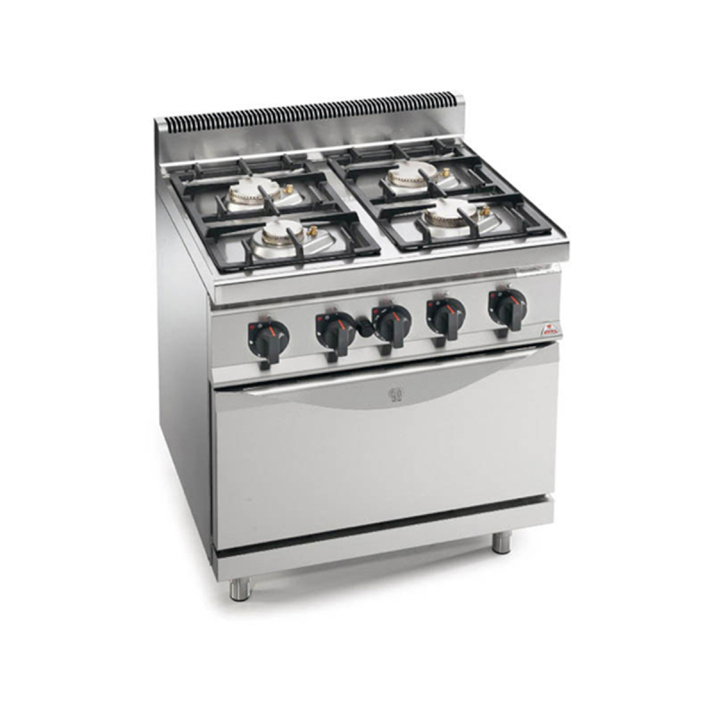 Fourneau 4 feux sur placard - Gaz 800x700x900mm