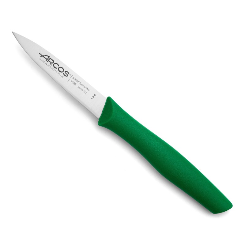 Couteau office 8,5 cm - Manche polypropylène - Vert