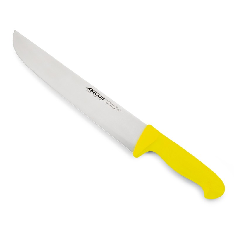Couteau boucher 30 cm - Jaune - Série 2900
