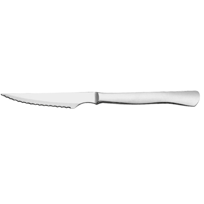 Couteau steak monobloc - Lame microdentée 11 cm