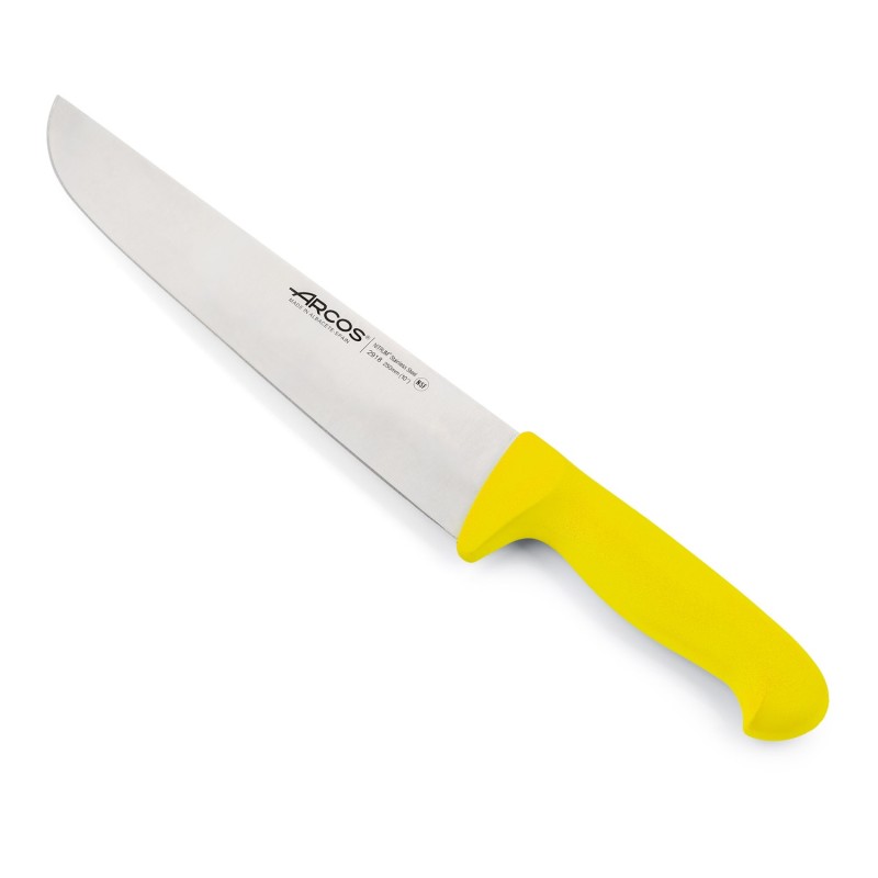 Couteau boucher 25 cm - Jaune - Série 2900