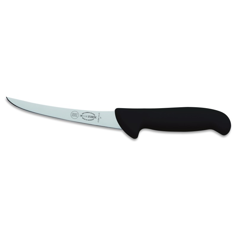 Couteau à désosser courbe 13 cm - Noir - Ergo Grip