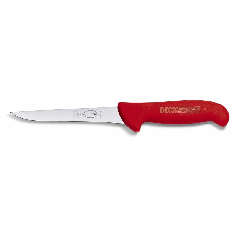Couteau à désosser étroit 15 cm - Rouge - Ergo Grip