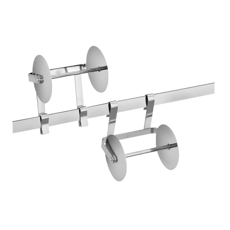 Porte rolls à suspendre inversé - Inox
