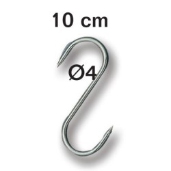 Lot de 10 Esses de boucher – 10 cm x 4 mm – Accessoire professionnel r