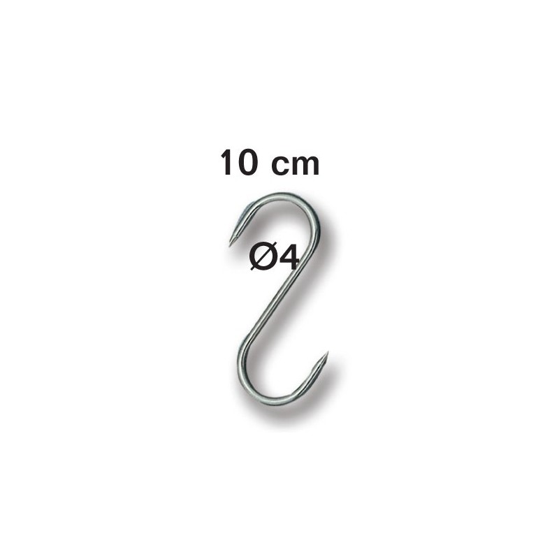 Lot de 10 Esses de boucher – 10 cm x 4 mm – Accessoire professionnel r