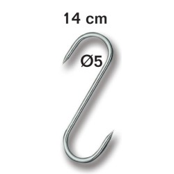 Lot de 10 Esses de Boucher – 14 cm x 5 mm – Accessoires pour Boucherie