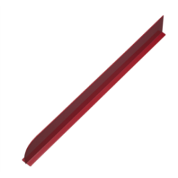 Socle séparateur vitrine 90x750 mm - Rouge
