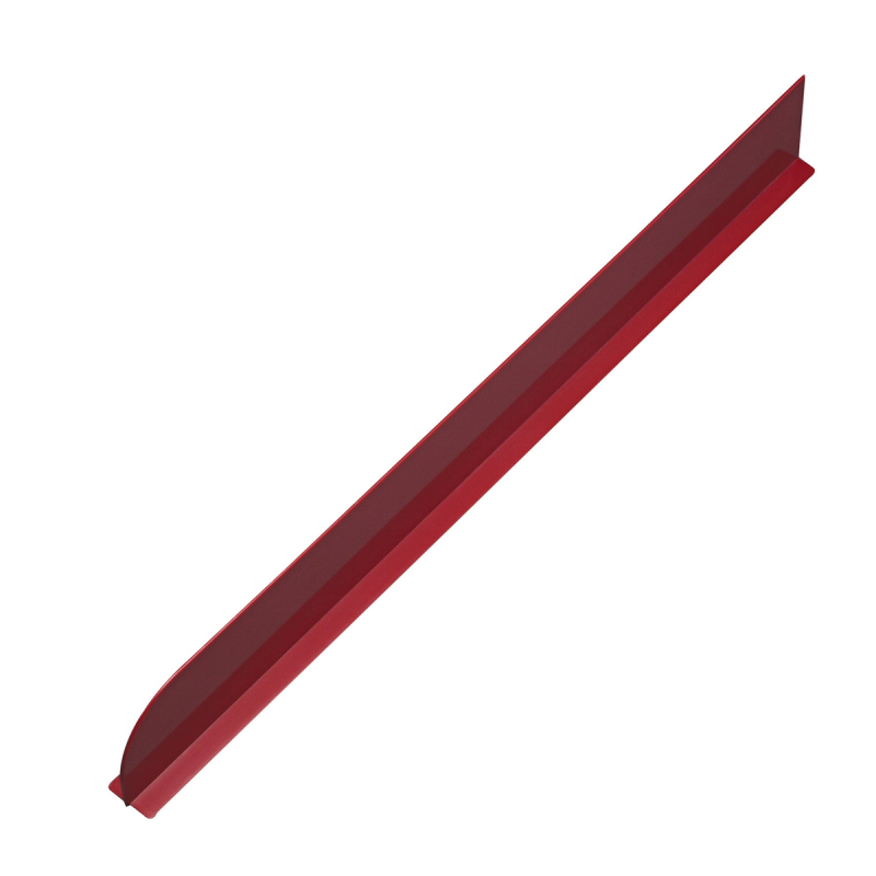 Socle séparateur vitrine 90x750 mm - Rouge