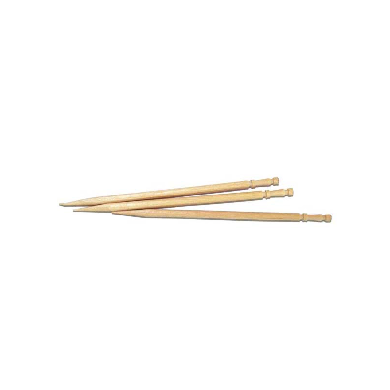 Cure-dents bois tournés 1 pointe en bambou 6,5 cm – Spécial cuisine