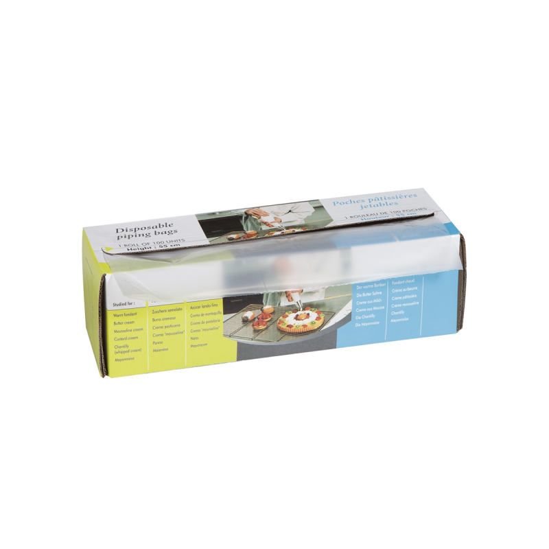 Rouleau de 100 poches jetables 55x30 cm