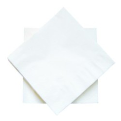 Serviette 30x30 cm - Blanche - 2 plis