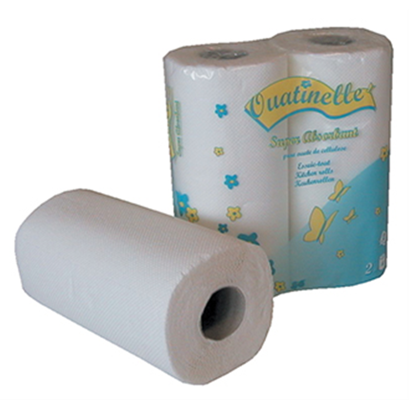 Essuie-tout 50 formats - 2 plis gaufrés collés