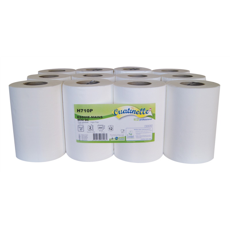 Essuie-mains bobine 200 formats - Blanc - Star