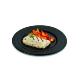 Assiette réutilisable - Polypropylène ø18,5cm -Noir