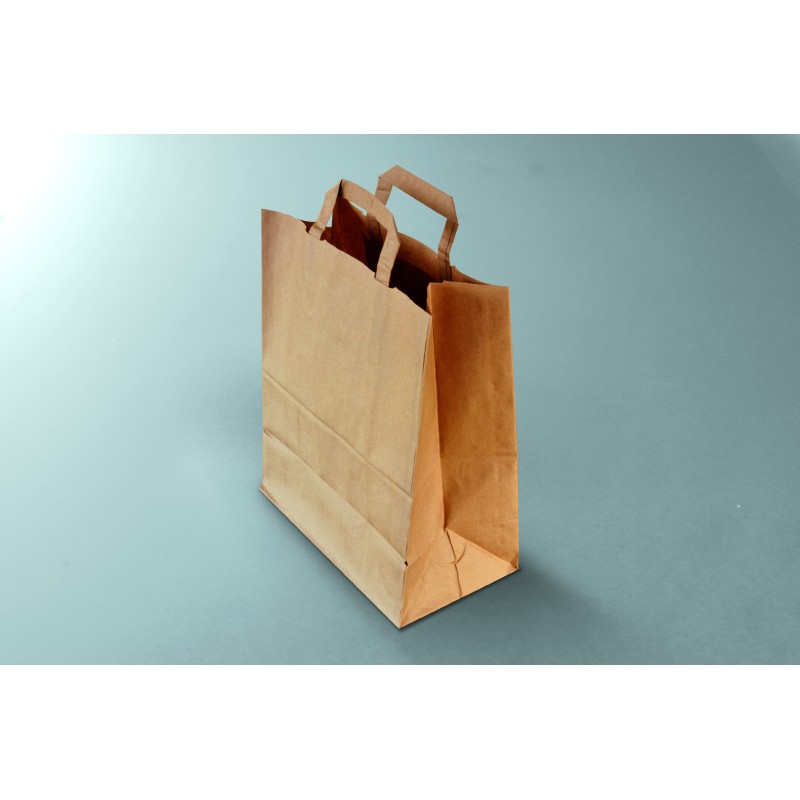 Sac cabas - Kraft brun 80gr/m2 - 26x14x32 cm