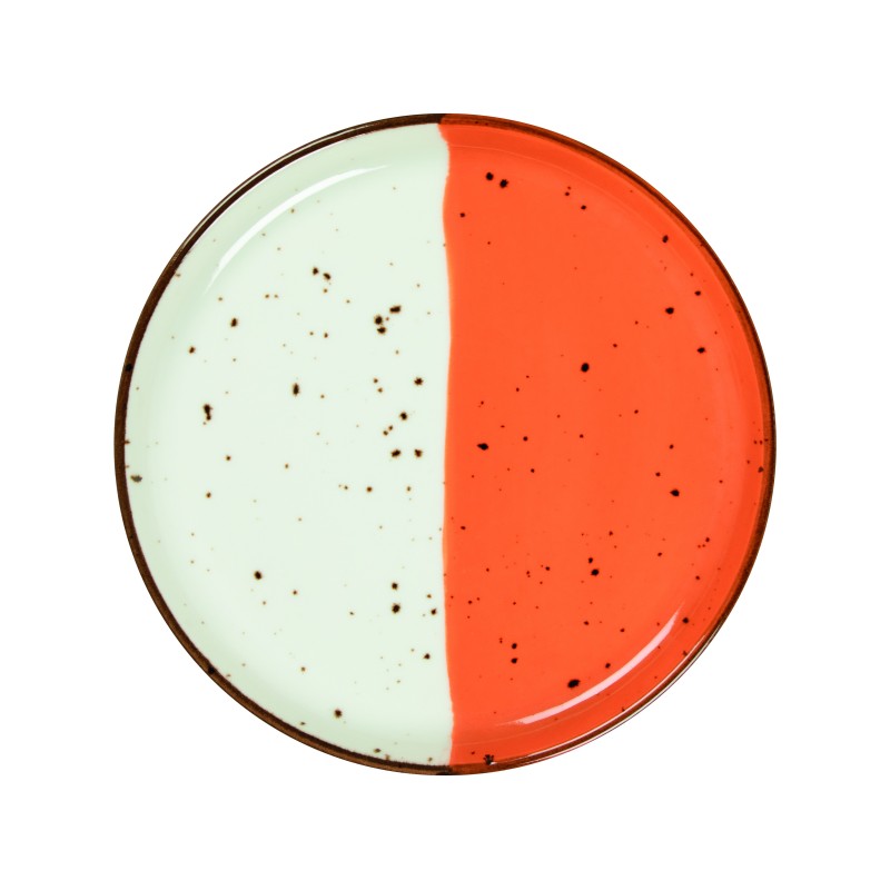 Assiette bord droit - Porcelaine ø 21 cm - Hélios