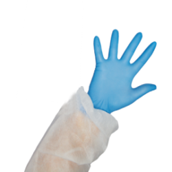 Gant nitrile non poudré - Bleu - Taille M