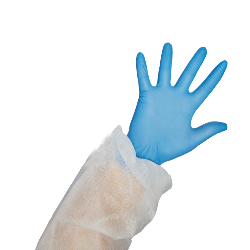 Gant nitrile non poudré - Bleu - Taille M