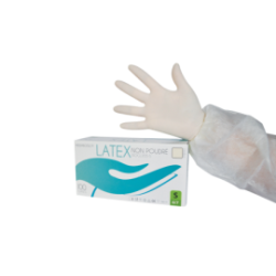 Gant latex non poudré - Blanc - Taille XL