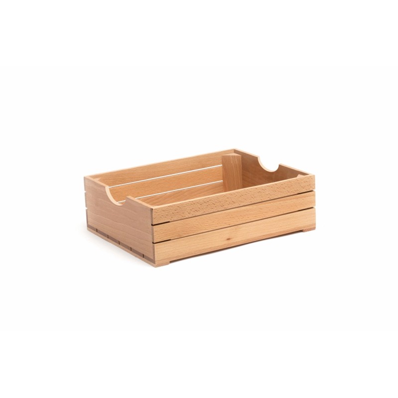 Caisse en bois de hêtre alimentaire 34x28x10,1 cm