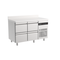 Table réfrigérée GN 0/+10°C 4 tiroirs dosseret 1345 mm
