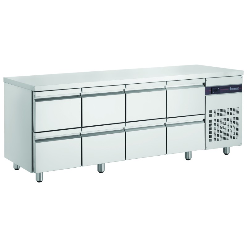 Table Gastronorme 0/+10°C +dosseret 2240x700x875mm