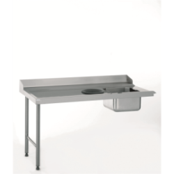 Table entrée + bac + TVD - Raccordable droite