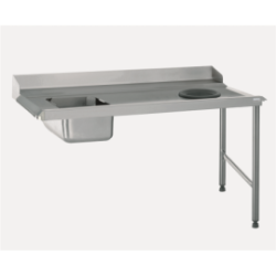 Table entrée + bac + TVD - Raccordable gauche