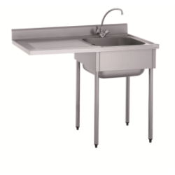 Plonge - 1 bac 500x500 mm - Sans étagère