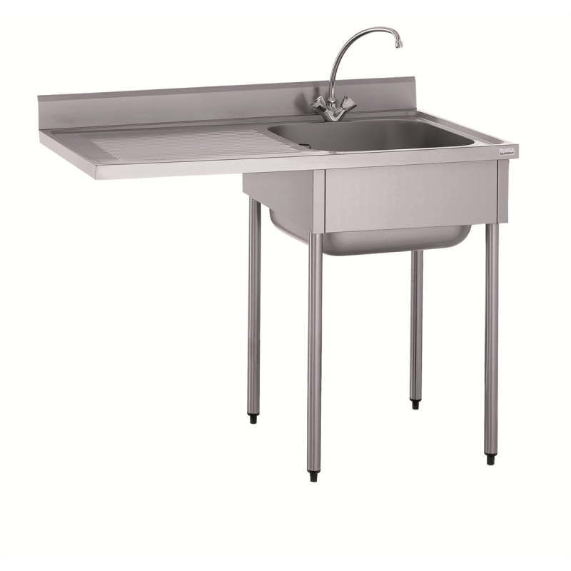 Plonge - 1 bac 500x500 mm - Sans étagère