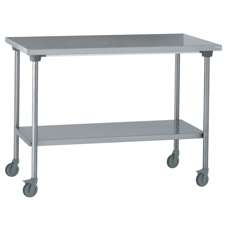 Table centrale + étagères+roulettes 2000x700x900mm