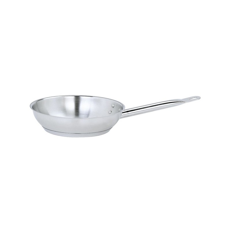Poêle sans couvercle ø 20x4 cm sans anse - Inox