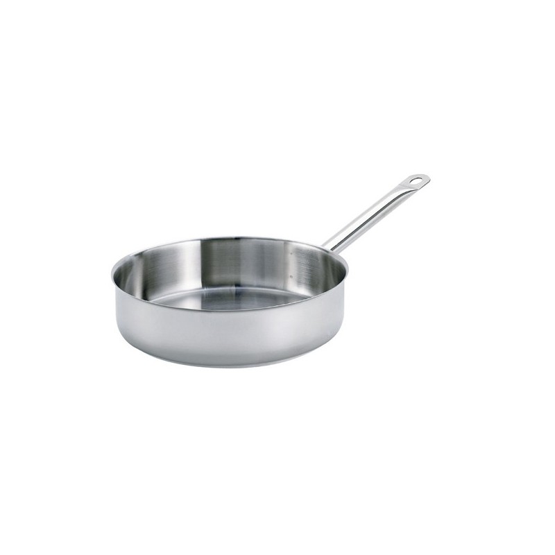 Sauteuse sans couvercle ø 28 x 8 cm - 5 L - Inox