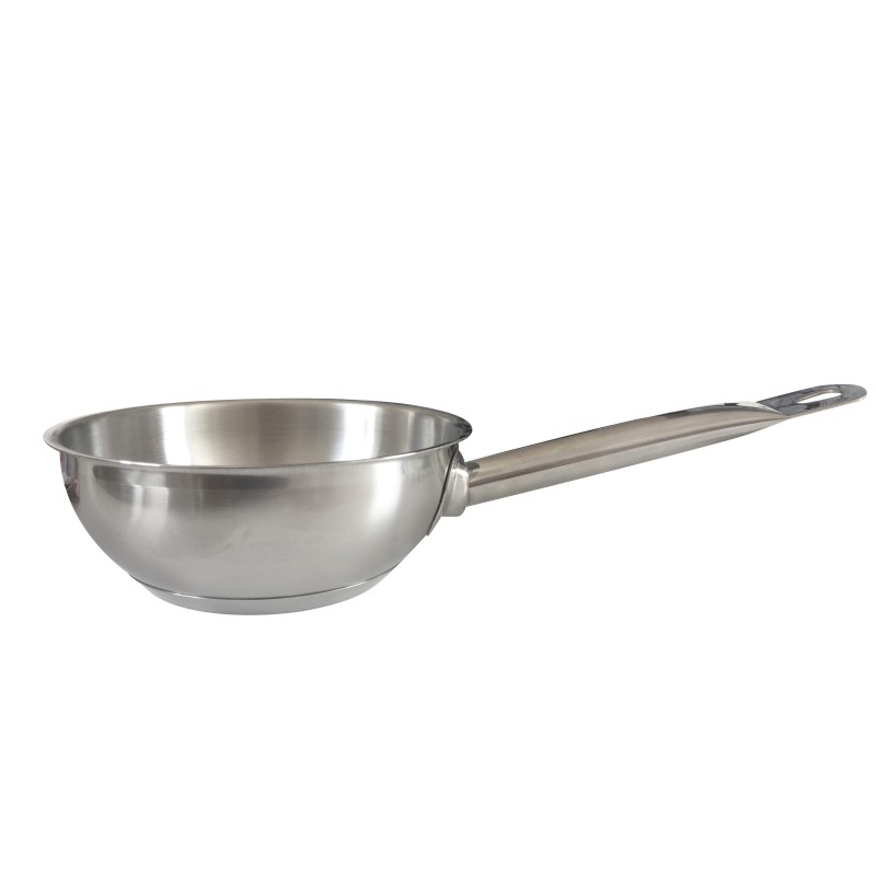 Sauteuse conique ø 16x6,5 cm - Inox
