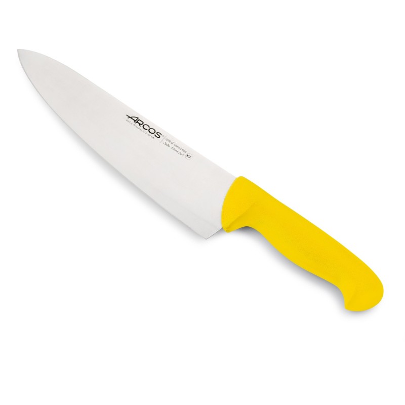 Couteau cuisine 25 cm - Jaune - Série 2900