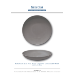 Assiette calotte - Porcelaine ø22cm -Séville couleur