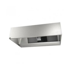 Hotte inox Vorax Basic G 2000 - 2500 m3/h - adossée