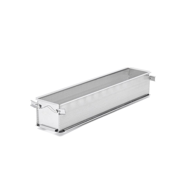 Moule pâté croûte pliable Perforé 48x9x8,5cm - Inox