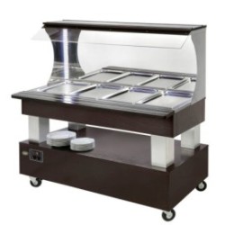 Buffet mixte chaud/froid 4 GN1/1 +2/+10 et +20/+90