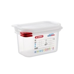 Bac hermétique GN1/9- Hauteur 100 mm - Polypropylène