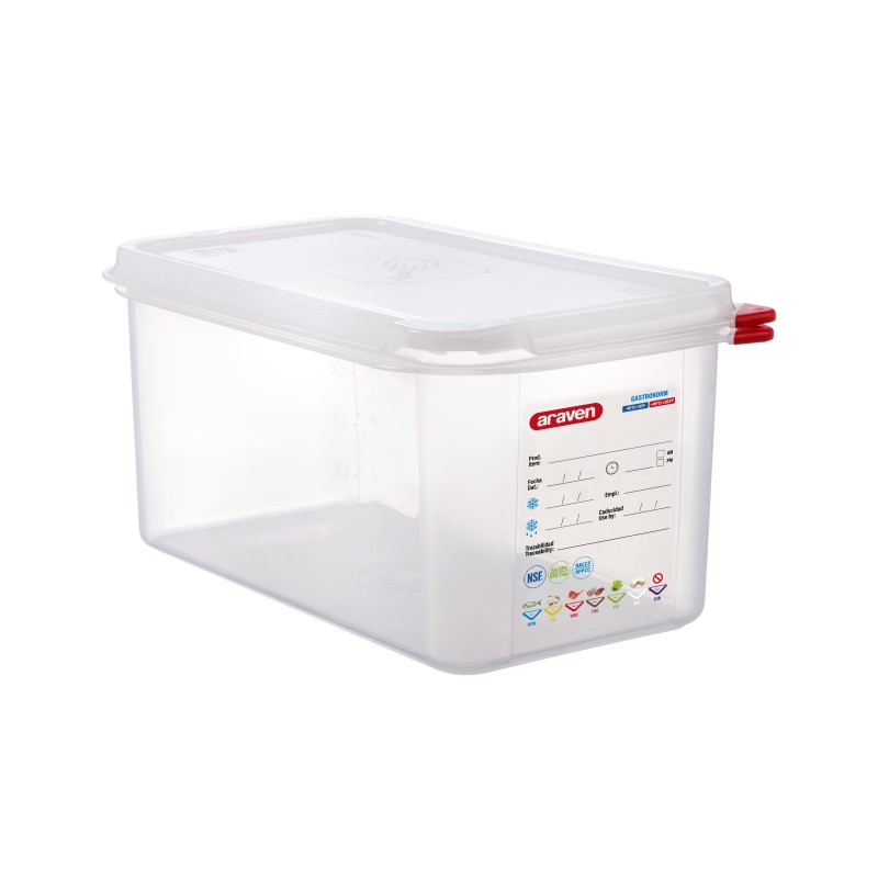 Bac hermétique GN1/3- Hauteur 150 mm - Polypropylène