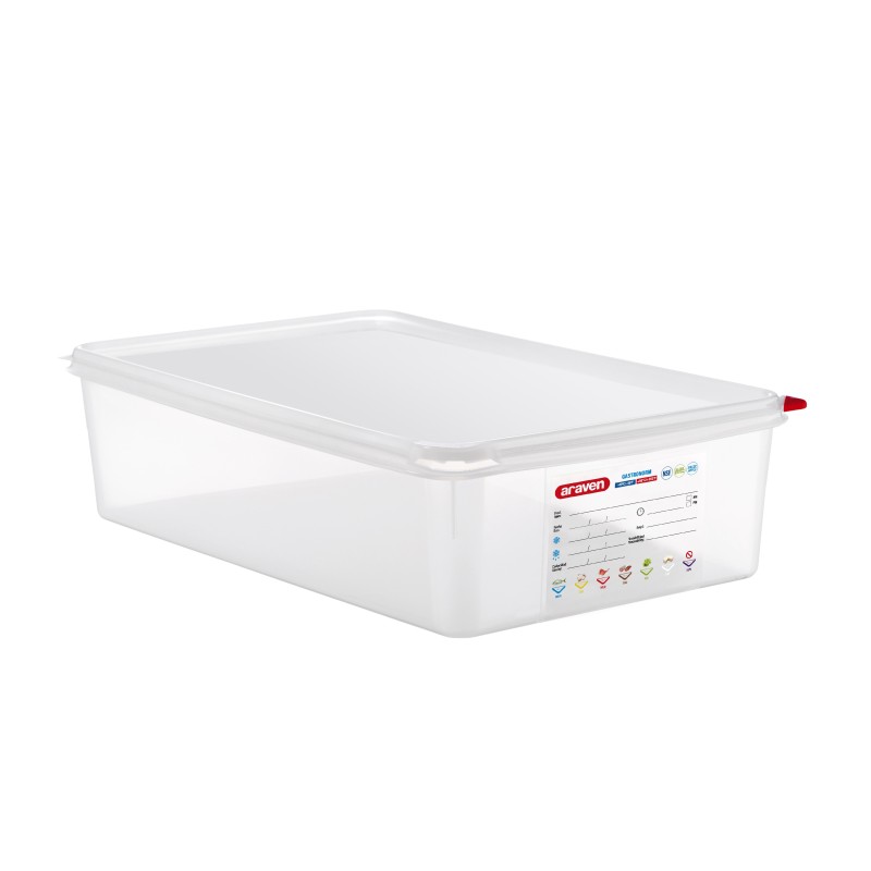 Bac hermétique GN1/1- Hauteur 100 mm - Polypropylène