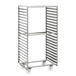 Chariot inox euronorme 800x600 - 20 niveaux - surgélation