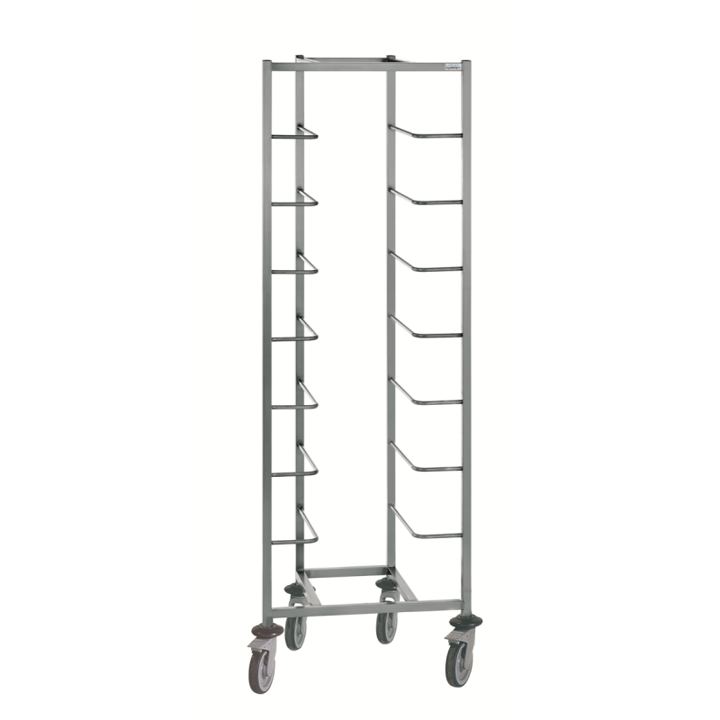 Échelle 8 niveaux pour bacs ronds - 470x660x1810 mm